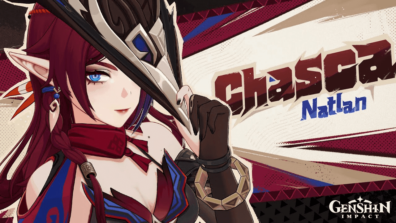 Chasca performing aerial combat during her Elemental Skill in Genshin Impact