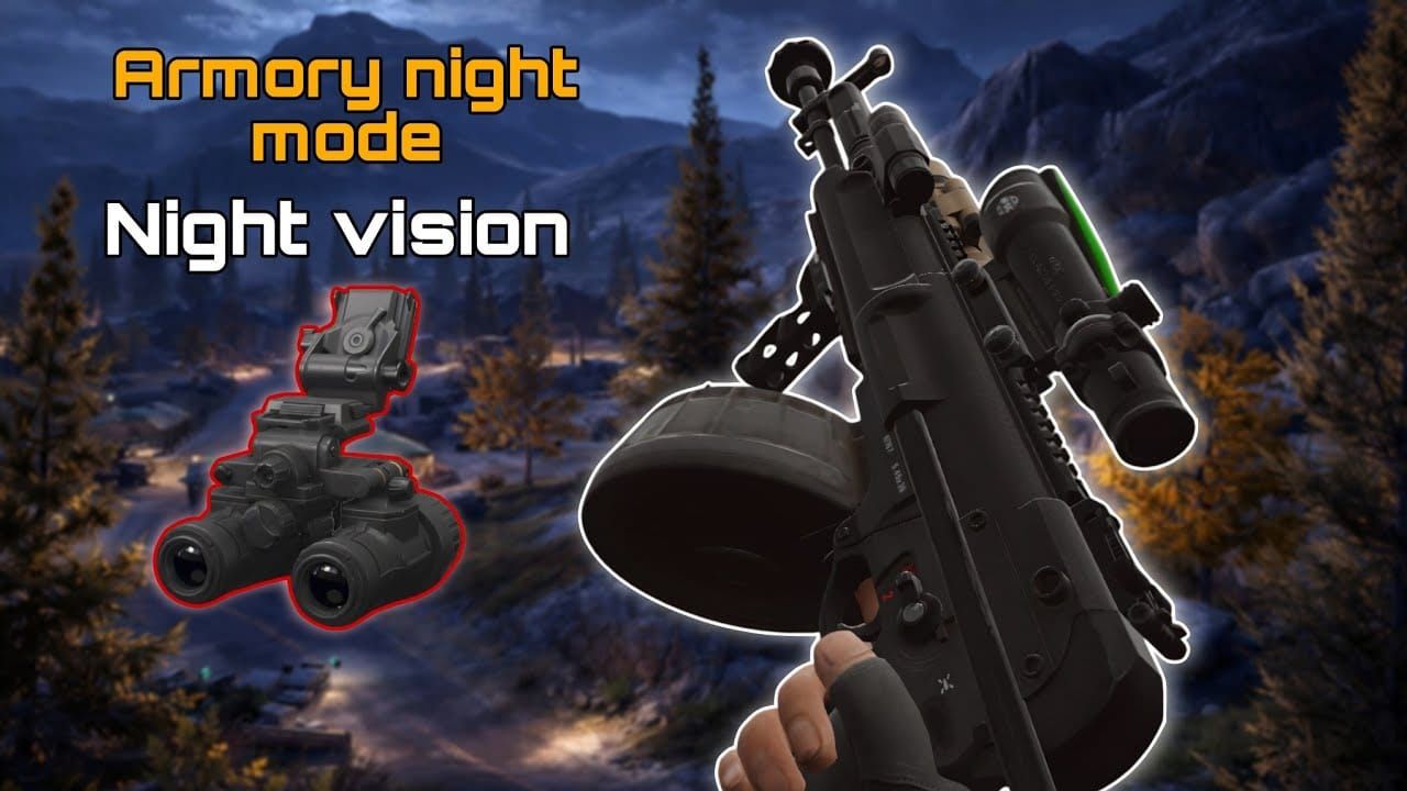 《暗區突圍》裝備展示：G28 步槍與黑夜模式專用夜視配件