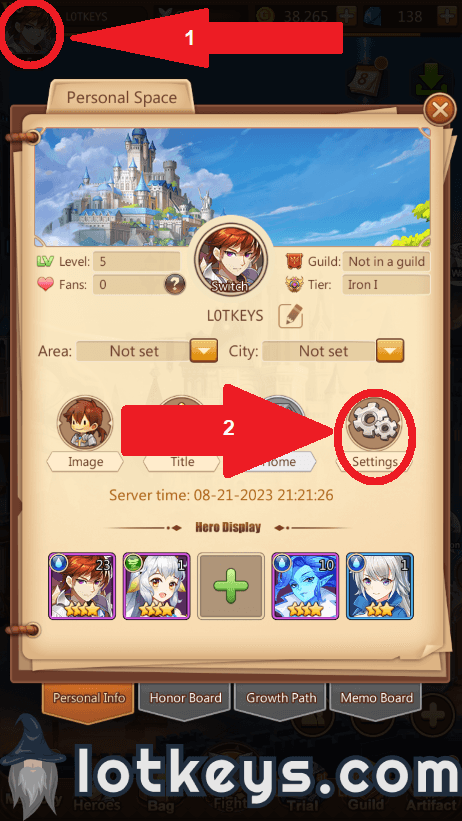 How to recharge League of Pantheons Coupon