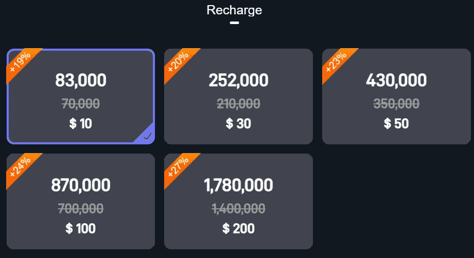 Poppo Live 金币在不同国家的区域价格比较