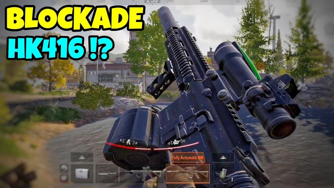 Arme HK416 d'Arena Breakout Infinite dans un environnement de raid