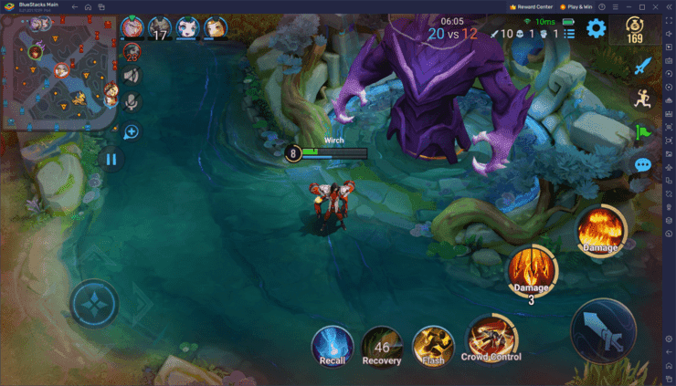 Honor of Kings mapa dračího objektivu s časováním