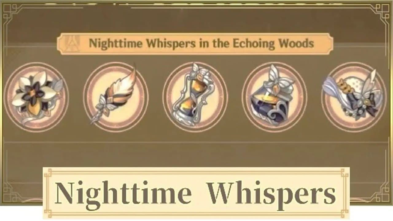 原神中夜語的迴響聖遺物套裝部件