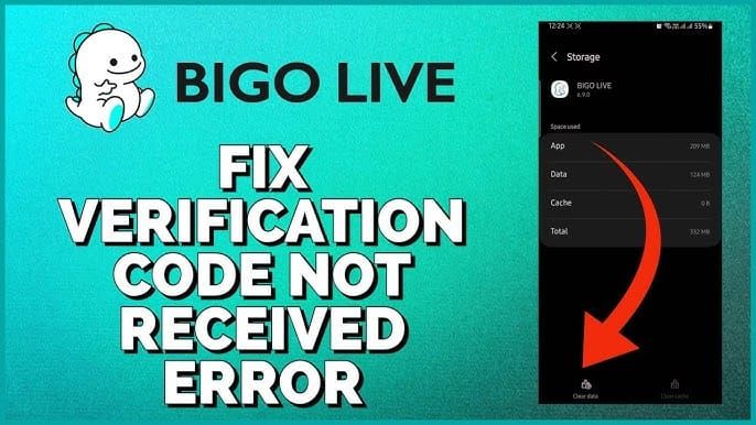 Layar kesalahan isi ulang Bigo Live menampilkan kode 51 dana tidak mencukupi dan kode 05 tidak dihormati