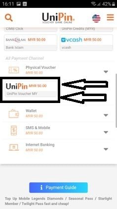 How to recharge UniPin Voucher ID
