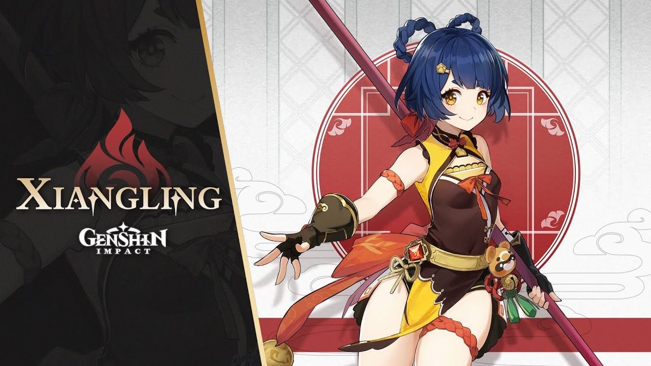 Official Xiangling Genshin Impact character art for National Team Pyronado