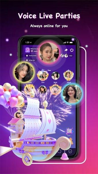 Hiya Live app version display showing 4.57.1
