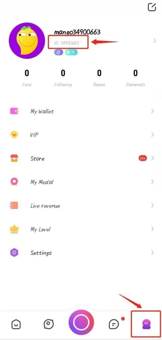 Captura de pantalla de la tabla de clasificación de regalos en tiempo real de Mango Live en una transmisión de fiesta navideña
