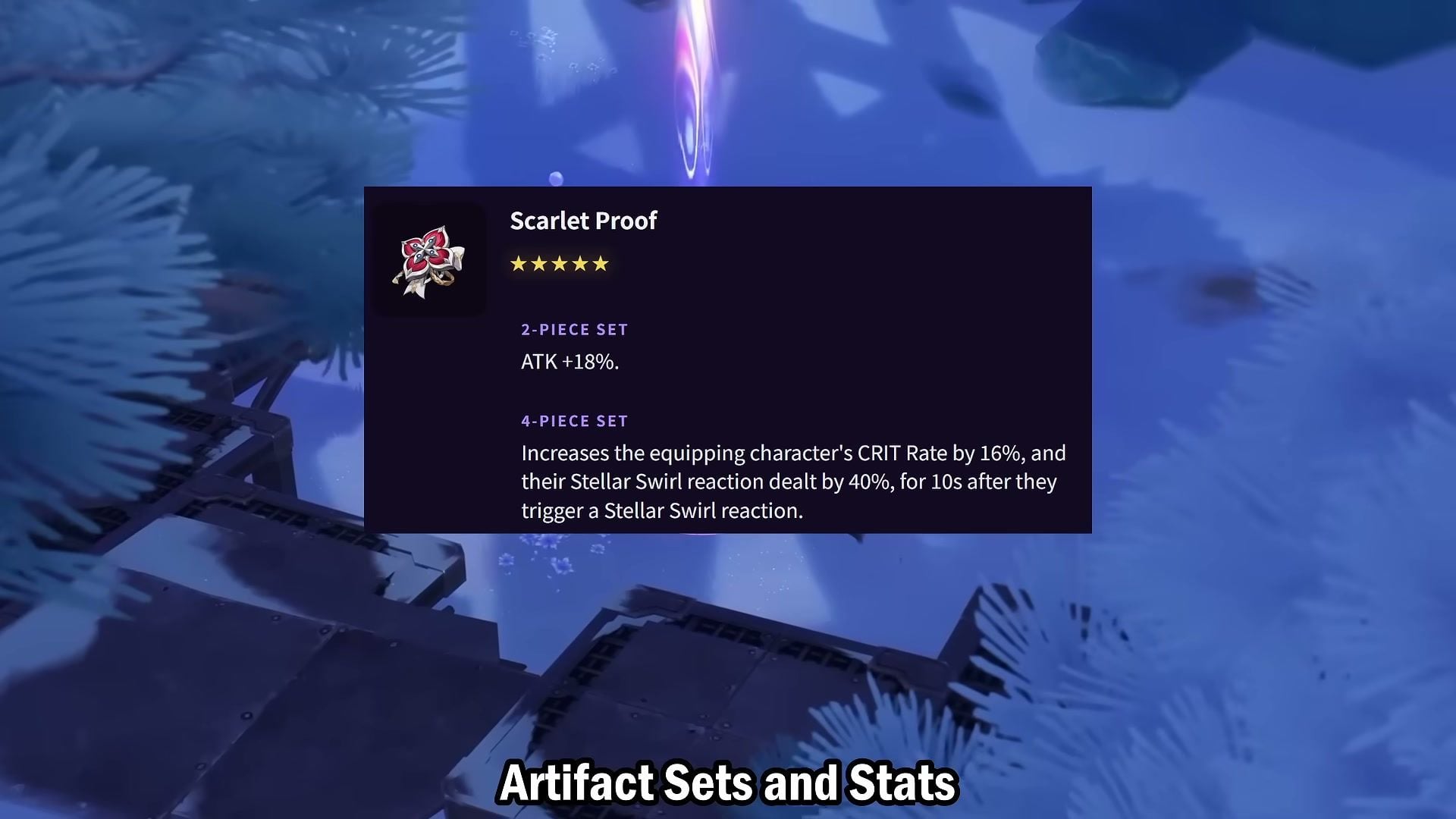 Set artifact Yumemizuki Mizuki Scarlet Proof Stellar Swirl
