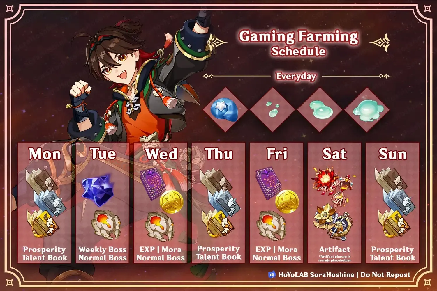 Genshin Impact 6-week pre-farming timeline and schedule guide