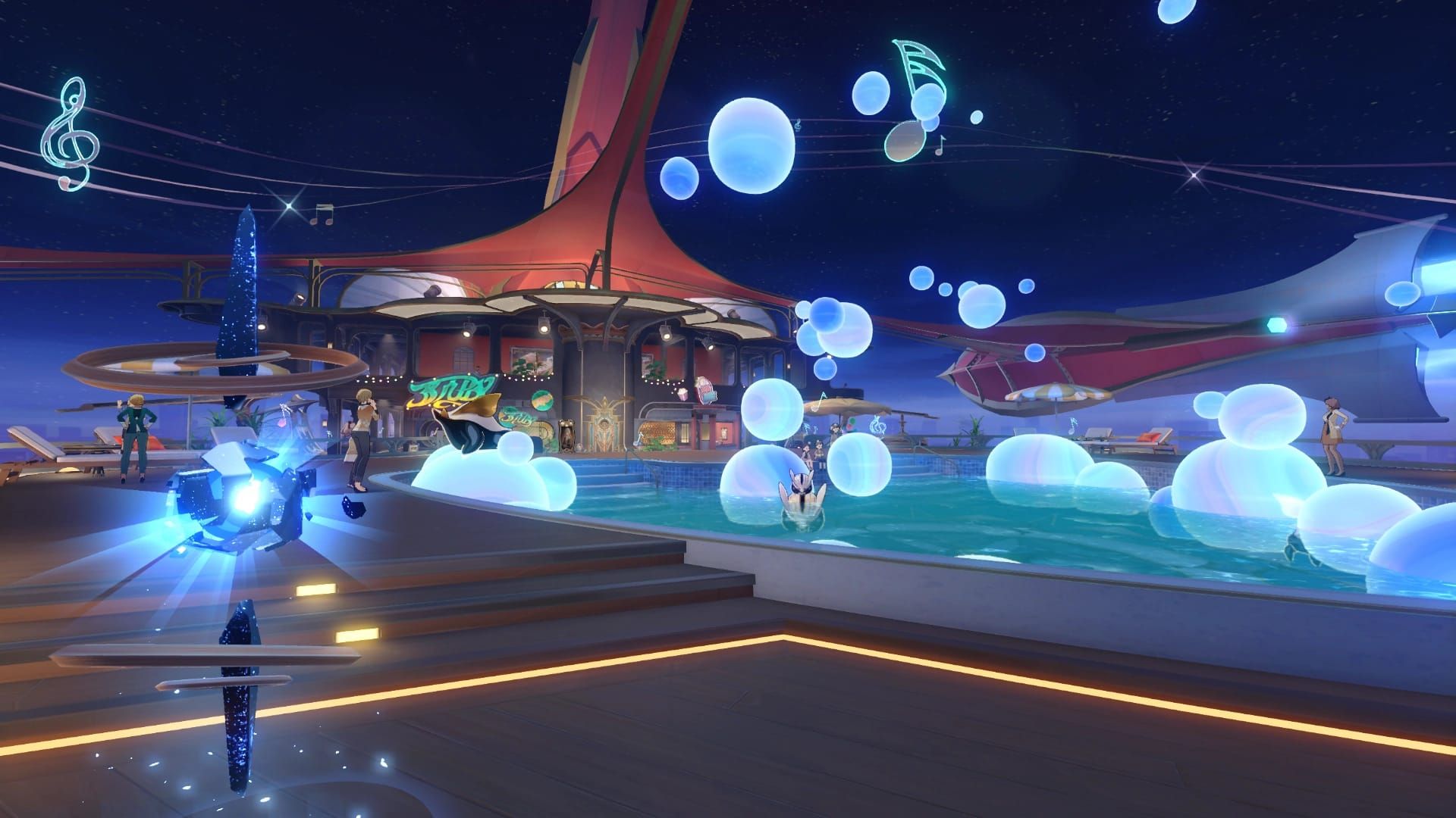 Przewodnik po balonie przy Kotwicy Przestrzennej w Tylnej Części Basenu w Honkai Star Rail Divergent Universe z interakcją Natashy