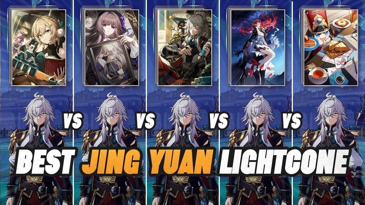 Light cone comparison in Honkai Star Rail showing signature weapon versus 4-star alternative for Hysilens