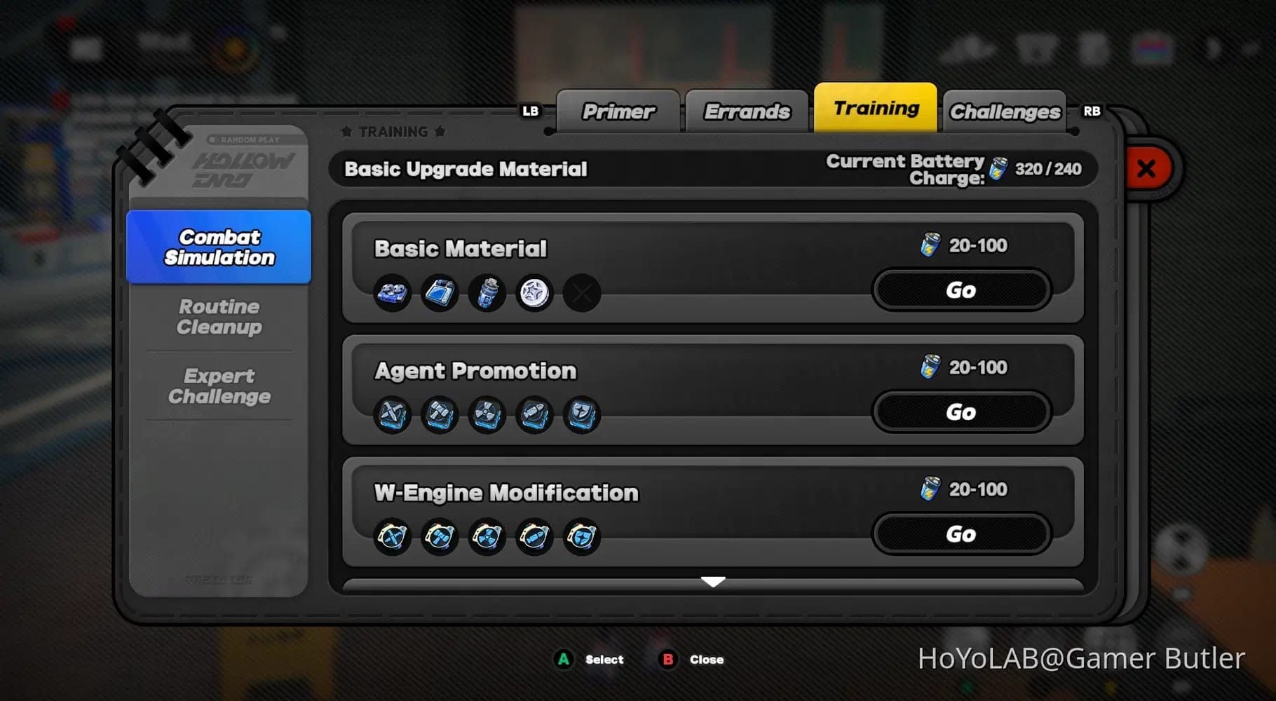 绝区零体力条和管理界面