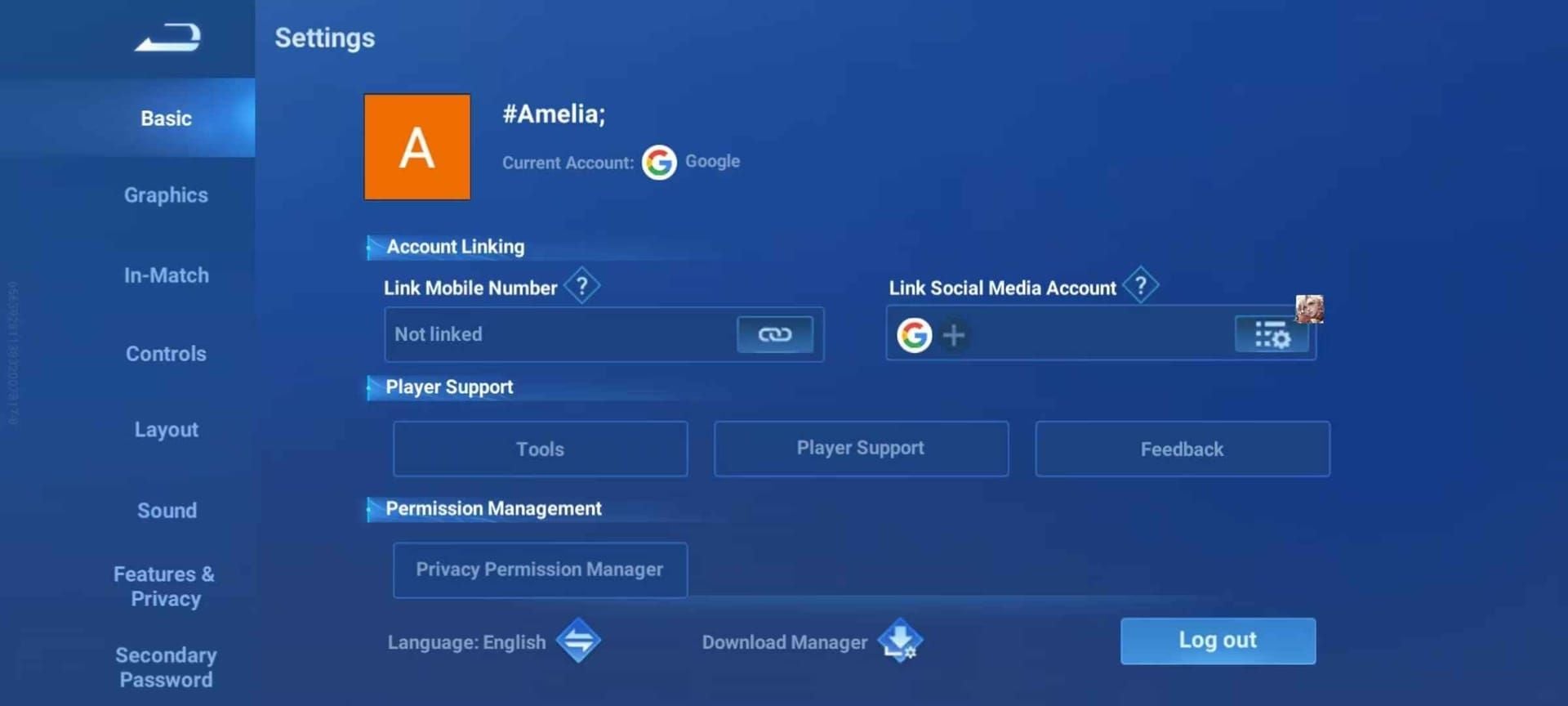傳說對決設定選單中開啟帳戶詳情分頁以檢查獎勵紀錄