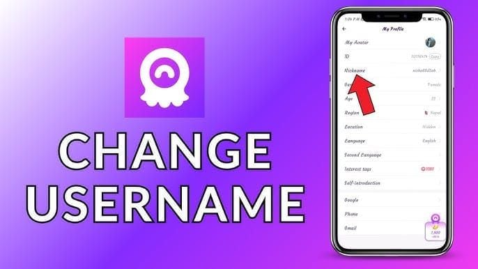 Chamet app profile section highlighting where to find User ID