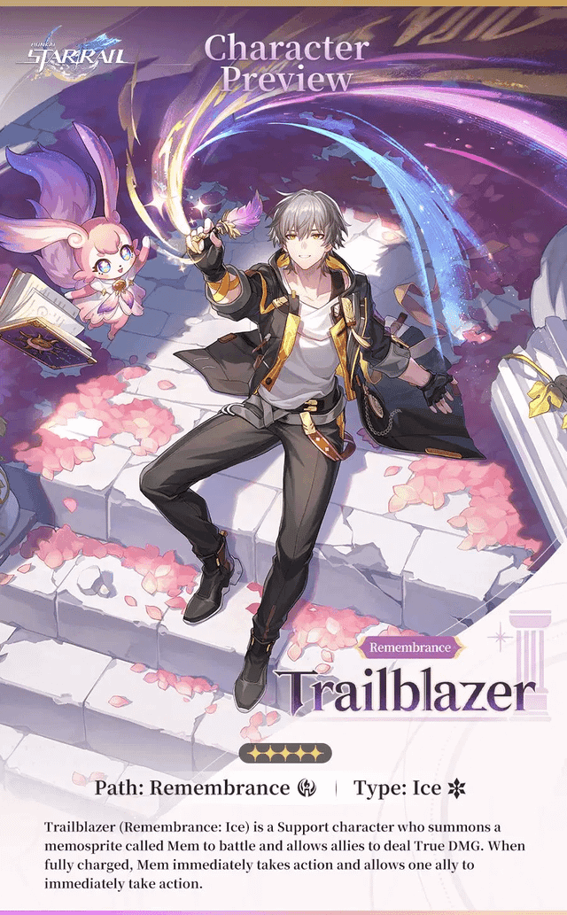 Honkai Star Rail Ice Trailblazer and other Remembrance path characters