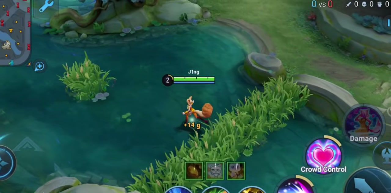 Honor of Kings Daji Skill 2 crowd control near river bush