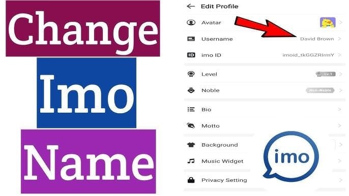 IMO app profile screen displaying user ID numeric format