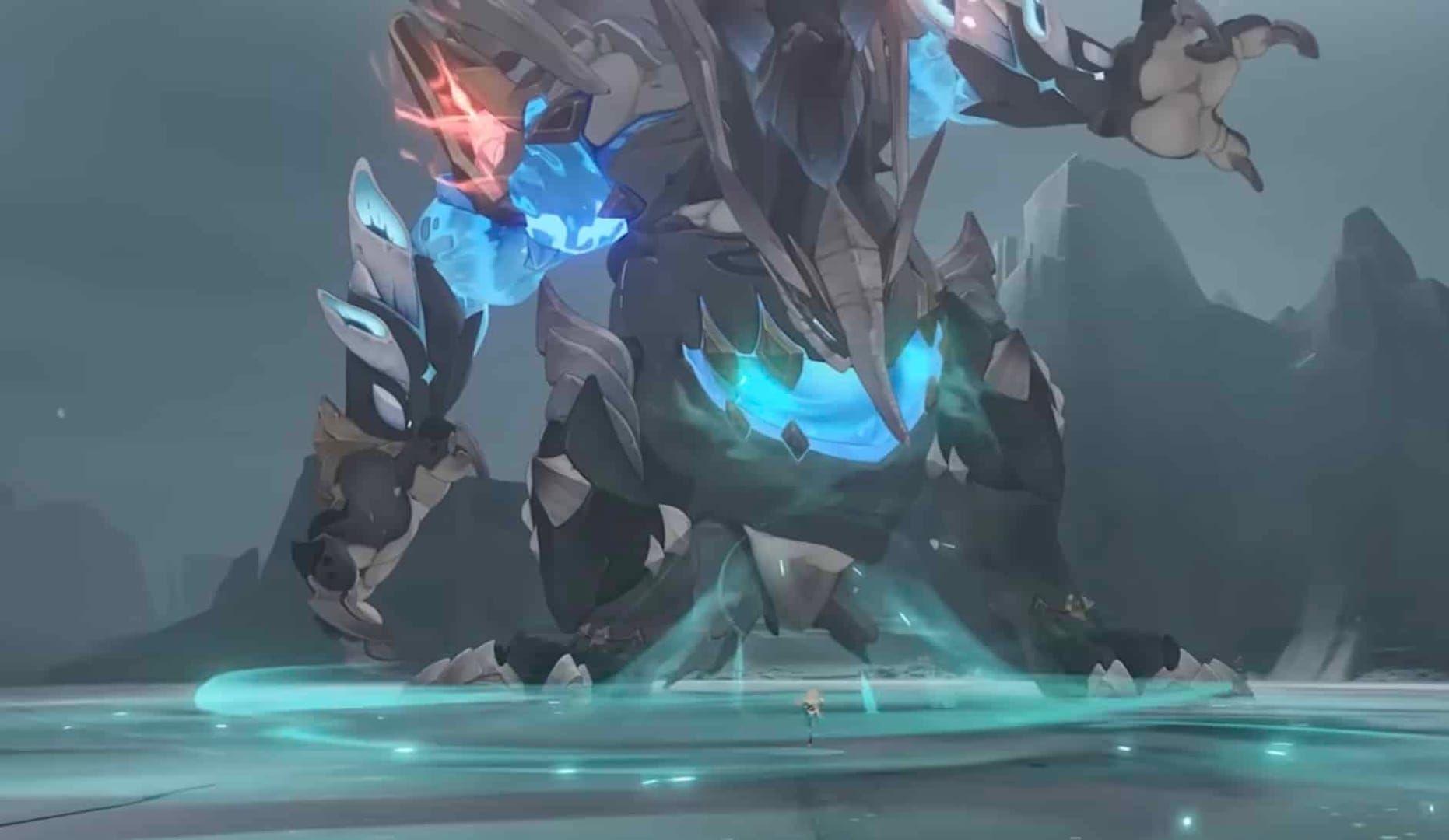 Genshin Impact Version 5.8 new boss Bakunawa in combat