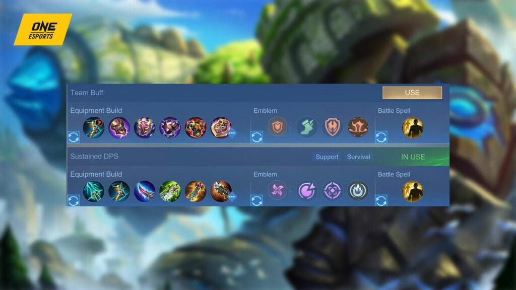Mobile Legends Bang Bang Grock combo guide showing Earthen Rampart to Tectonic Charge sequence