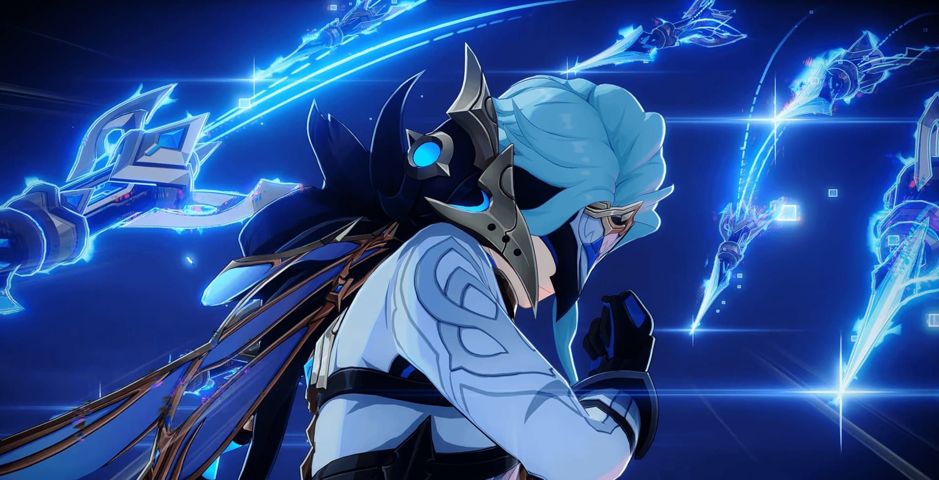 Tangkapan skrin Genshin Impact perlawanan bos mingguan Harbinger Kedua Dottore dengan fasa peralihan dan bahaya arena