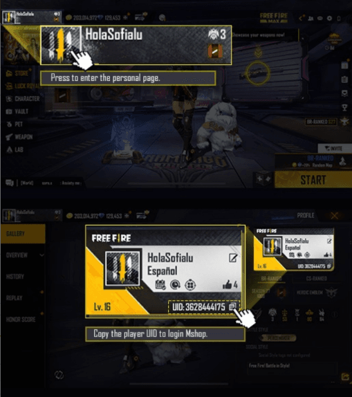 How to recharge Free Fire Diamonds