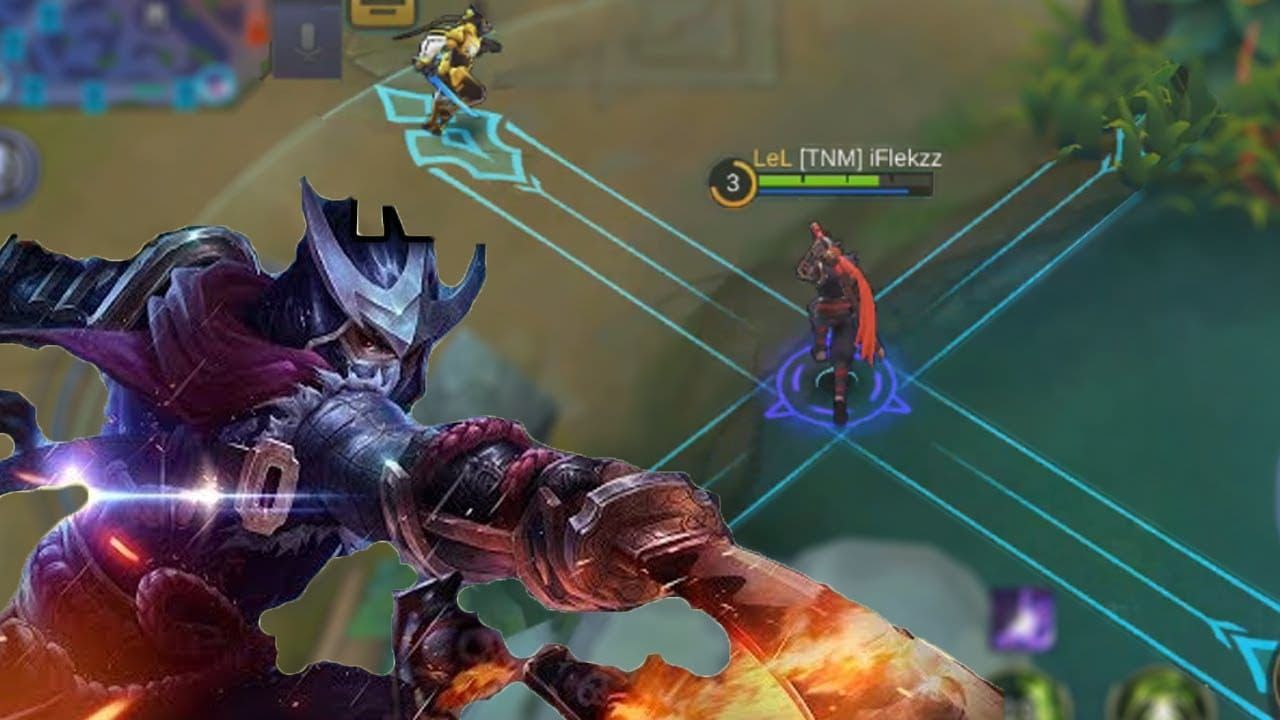 Hayabusa assassin hero gameplay screenshot showing shadow mechanics in Mobile Legends Bang Bang