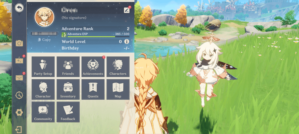 HoYoverse account creation interface for Genshin Impact cross-platform setup