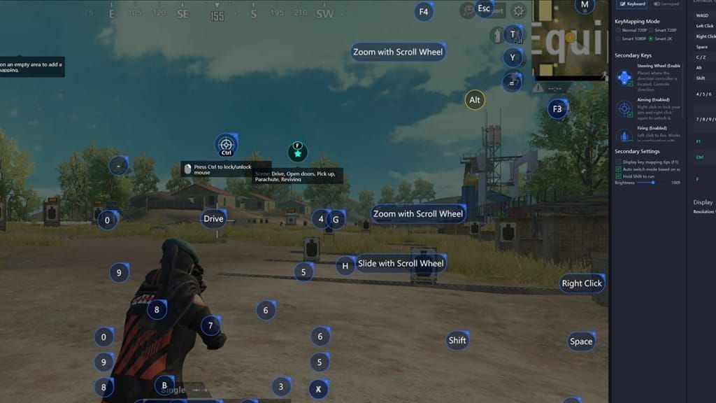 GameLoop Emulator-Oberfläche, die PUBG Mobile in einer offiziellen Emulator-Umgebung zeigt