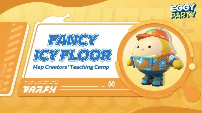 Peta Eggy Party menampilkan jalan pintas Lantai Es dan zona berisiko tinggi