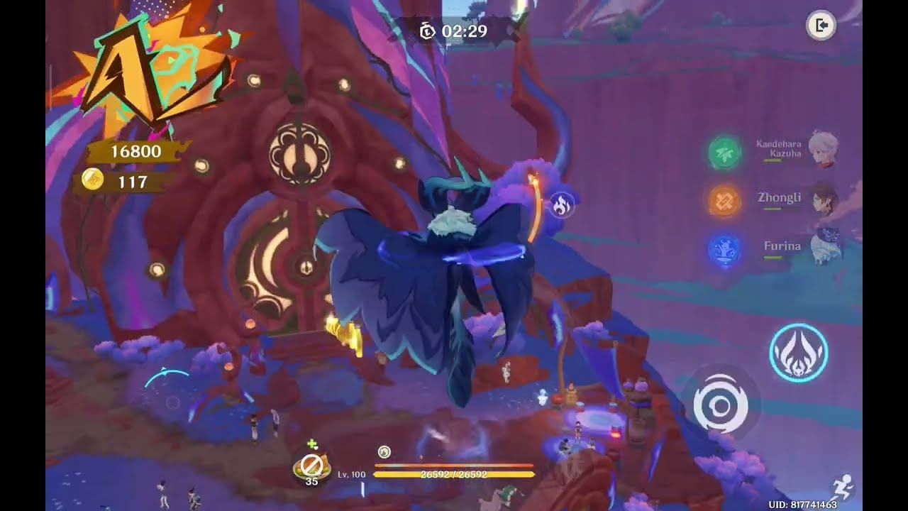 Genshin Impact Sprung zum Gipfel Herausforderungsanleitung Screenshot