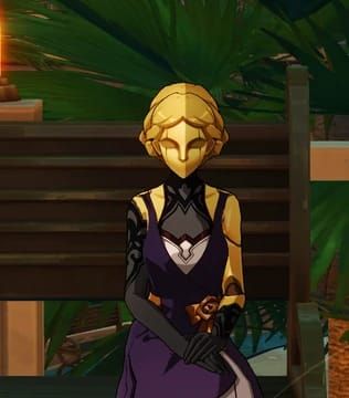 Captura de pantalla del NPC Miembro del Clan Sabueso cerca de vehículos estacionados en el noreste de Hora Dorada, Honkai Star Rail 2.7