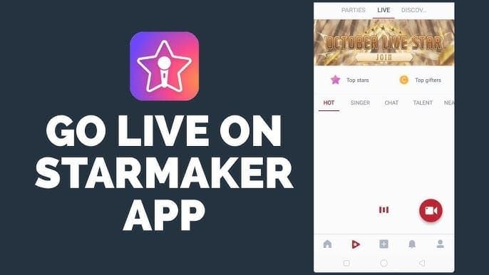 StarMaker app live room host performance screenshot