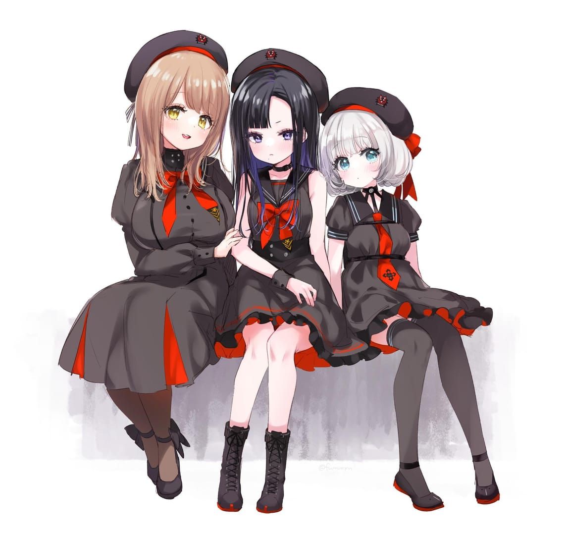 Three new Tactical Upgrade characters Emma, Eunhwa, and Vesti from Goddess of Victory: Nikke Absolute event