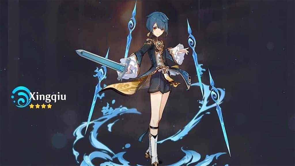 行秋的元素爆發「雨簾劍」在戰鬥中的表現