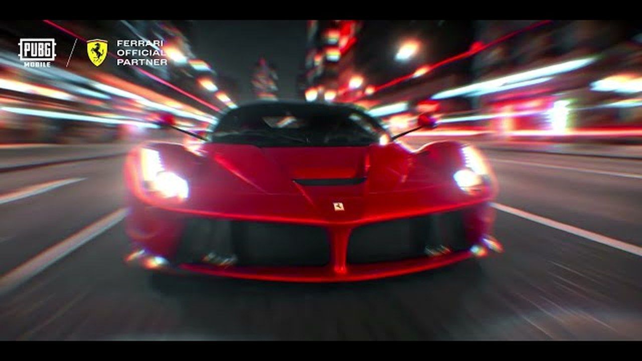 PUBG Mobile x Ferrari toma nocturna oficial del LaFerrari en el juego