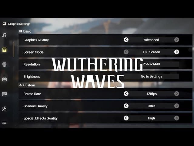 Nabídka Other Settings ve hře Wuthering Waves s viditelnou možností Redemption Code po dosažení Union Level 2