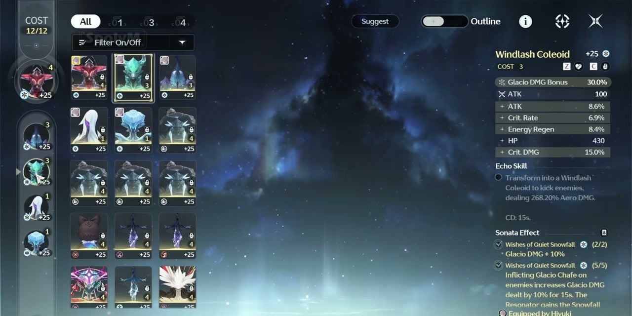 Hiyuki Echo build Wishes of Quiet Snowfall pro Tower of Adversity