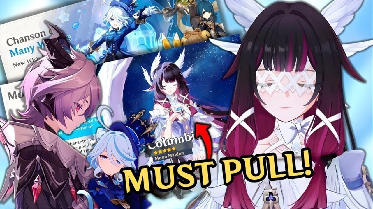 Comparação de Durin e Columbina em Genshin Impact