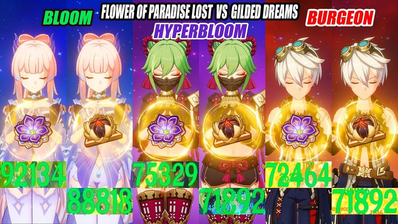 원신 나히다의 낙원의 꽃 성유물 하이퍼블룸 빌드