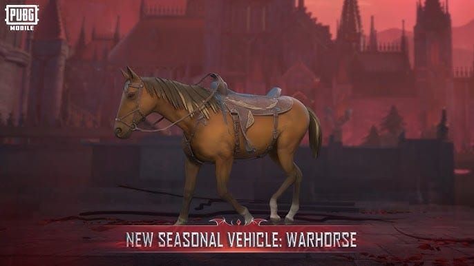 Montura Cal de Război Bloodfire din PUBG Mobile în modul Bloodmoon Awakening CNY 2026