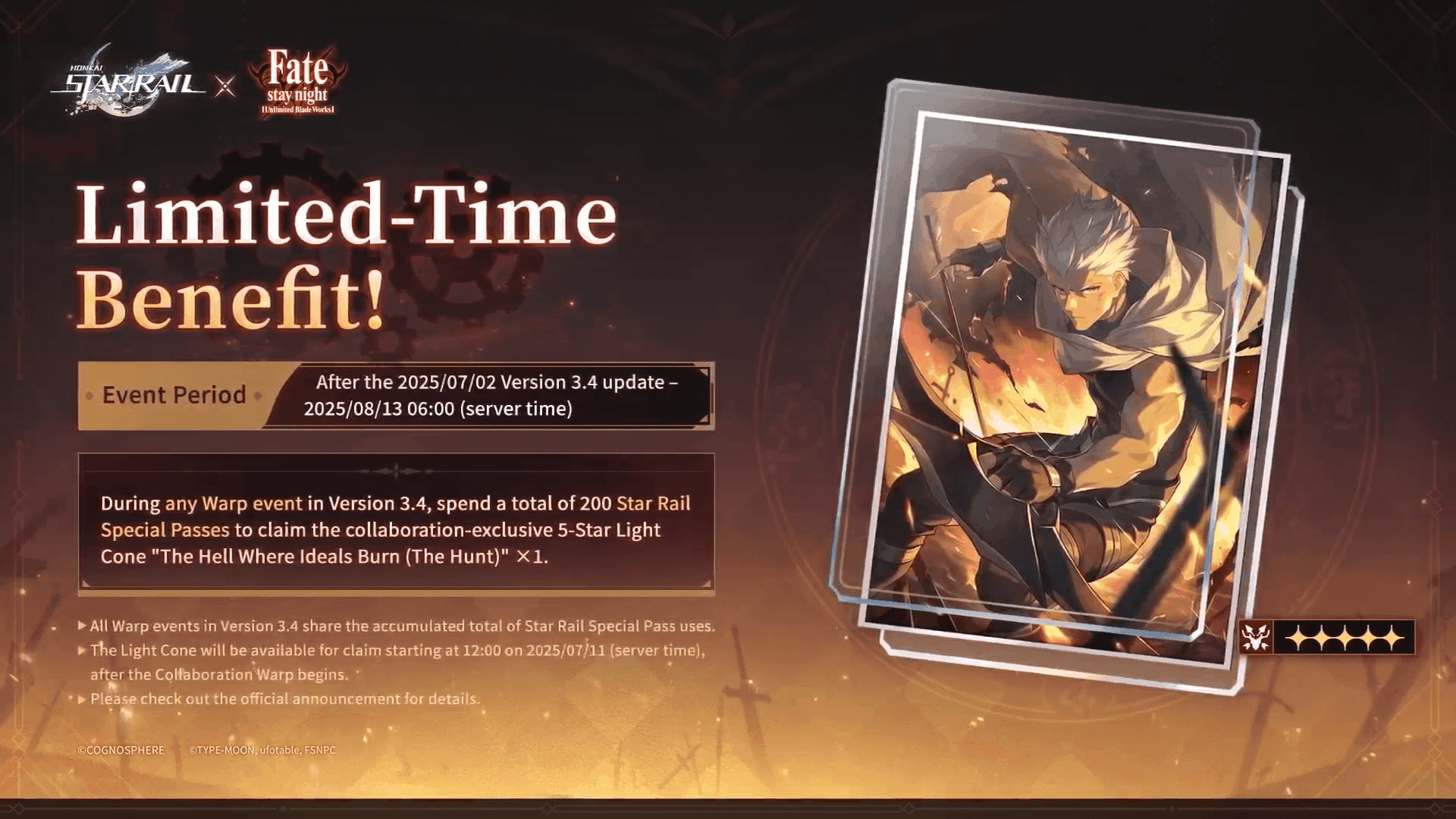 Sygnaturowy Stożek Świetlny Archera w Honkai: Star Rail Fate collab