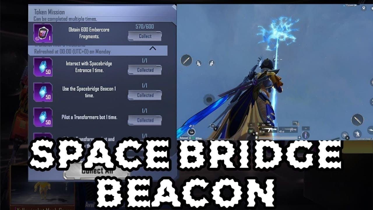PUBG Mobile Spacebridge Beacon interface and transformation system