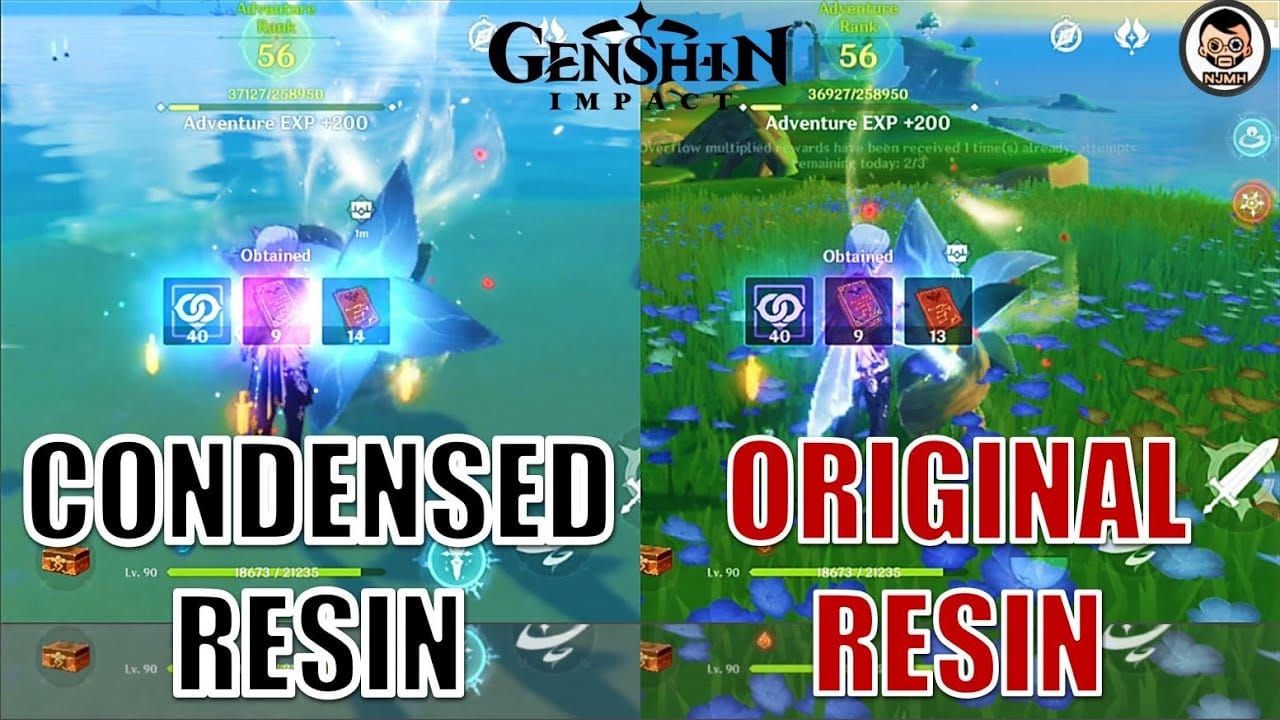 Genshin Impact Resin system and Ley Line Outcrop interface