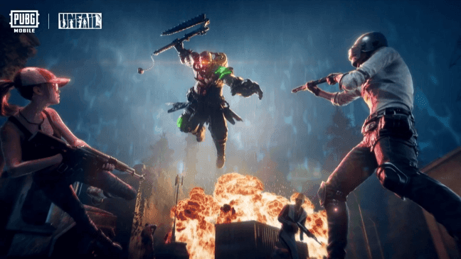 PUBG Mobile Horror Mode predator character demonstrating supernatural hunting abilities