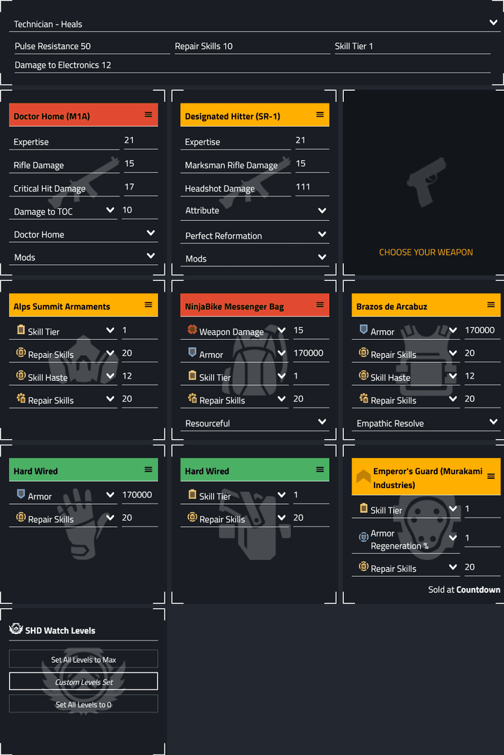 PUBG Mobile Healer build guide showing Heal, Armorer, and Guardian Shield skill combination
