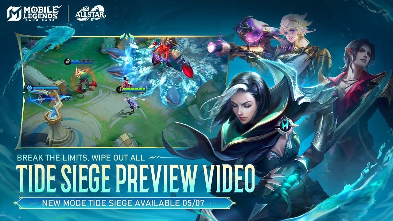 Aperçu officiel du Siège des Marées. Le mode co-op PVE à 3 joueurs d'ALLSTAR 2026 a été lancé le 7 mai