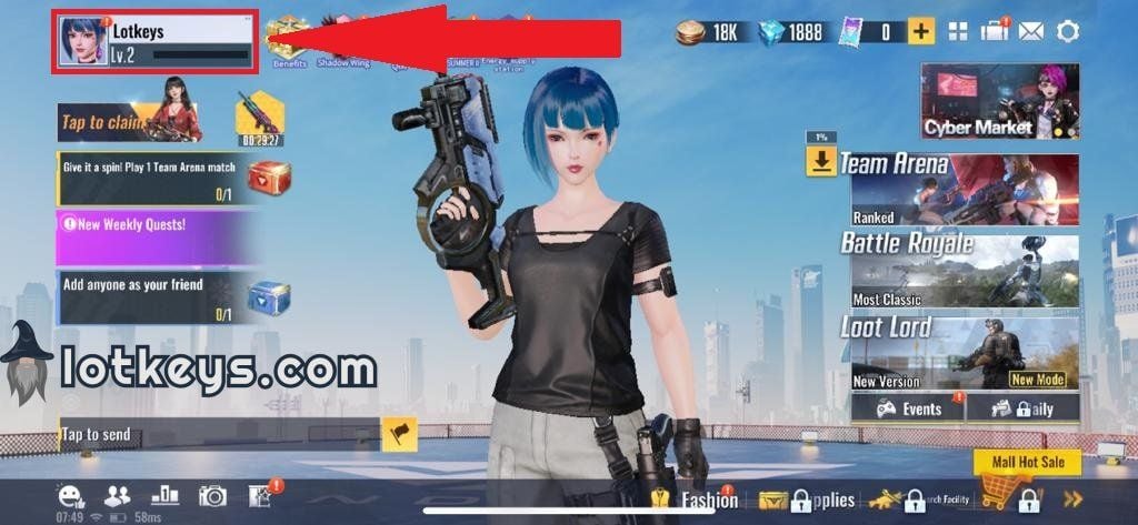 How to recharge Cyber Hunter Credits