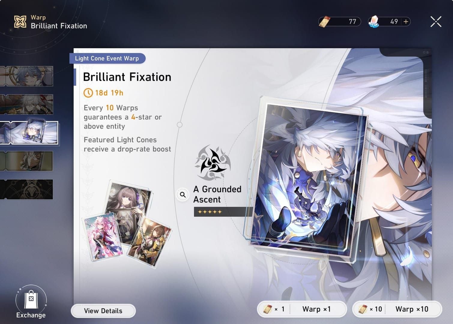 Comparație daune Honkai Star Rail Aglaea cu conul de lumină semnătură al lui Sunday vs substitut de 4 stele