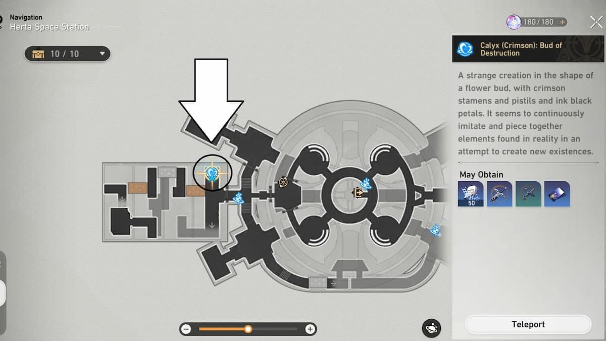 خريطة عالم Honkai Star Rail تبرز جميع مواقع Crimson Calyx لمسارات الشخصيات المختلفة